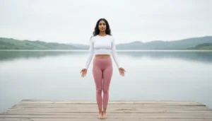 Tadasana postura de la montaña frente